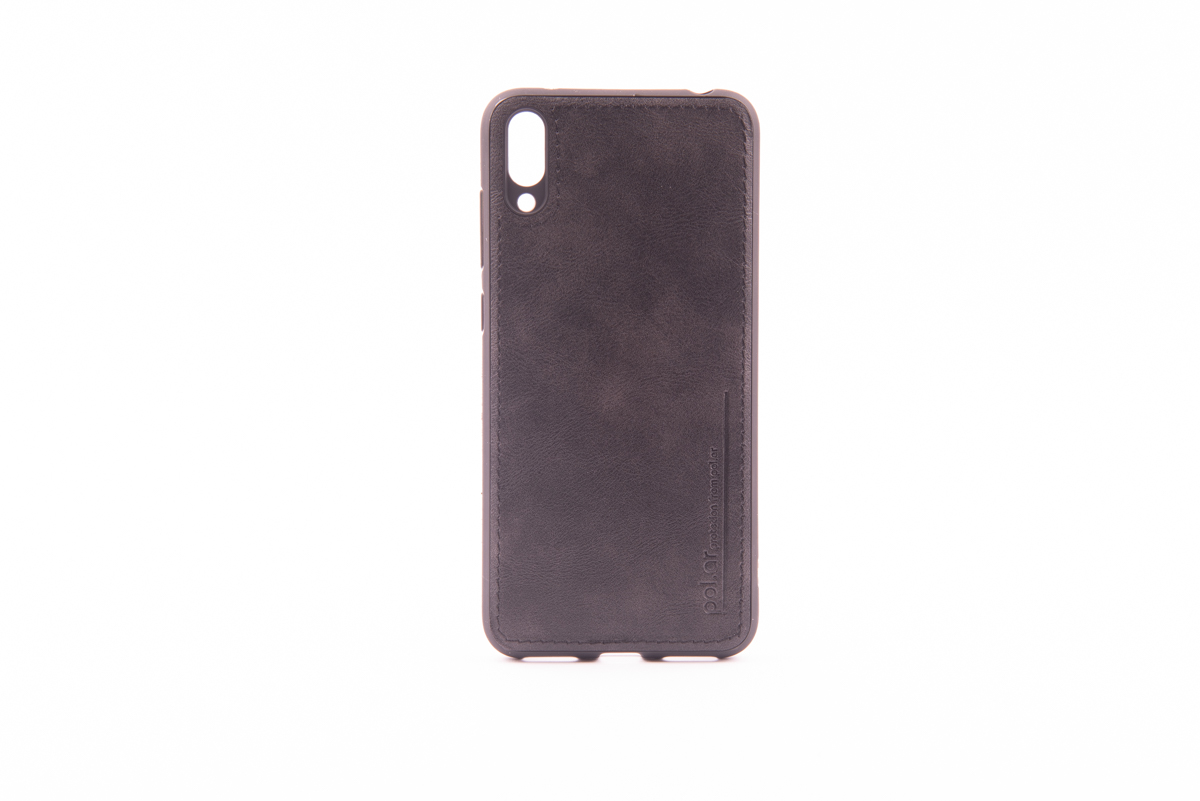 Tpu leather y7 prime (2019)/y7 2019/y7 pro (2019) crna