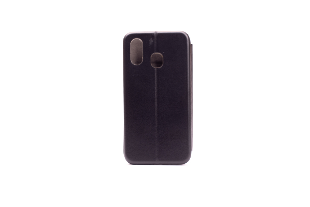 Flip leather for sm-a405f (galaxy a40) crna