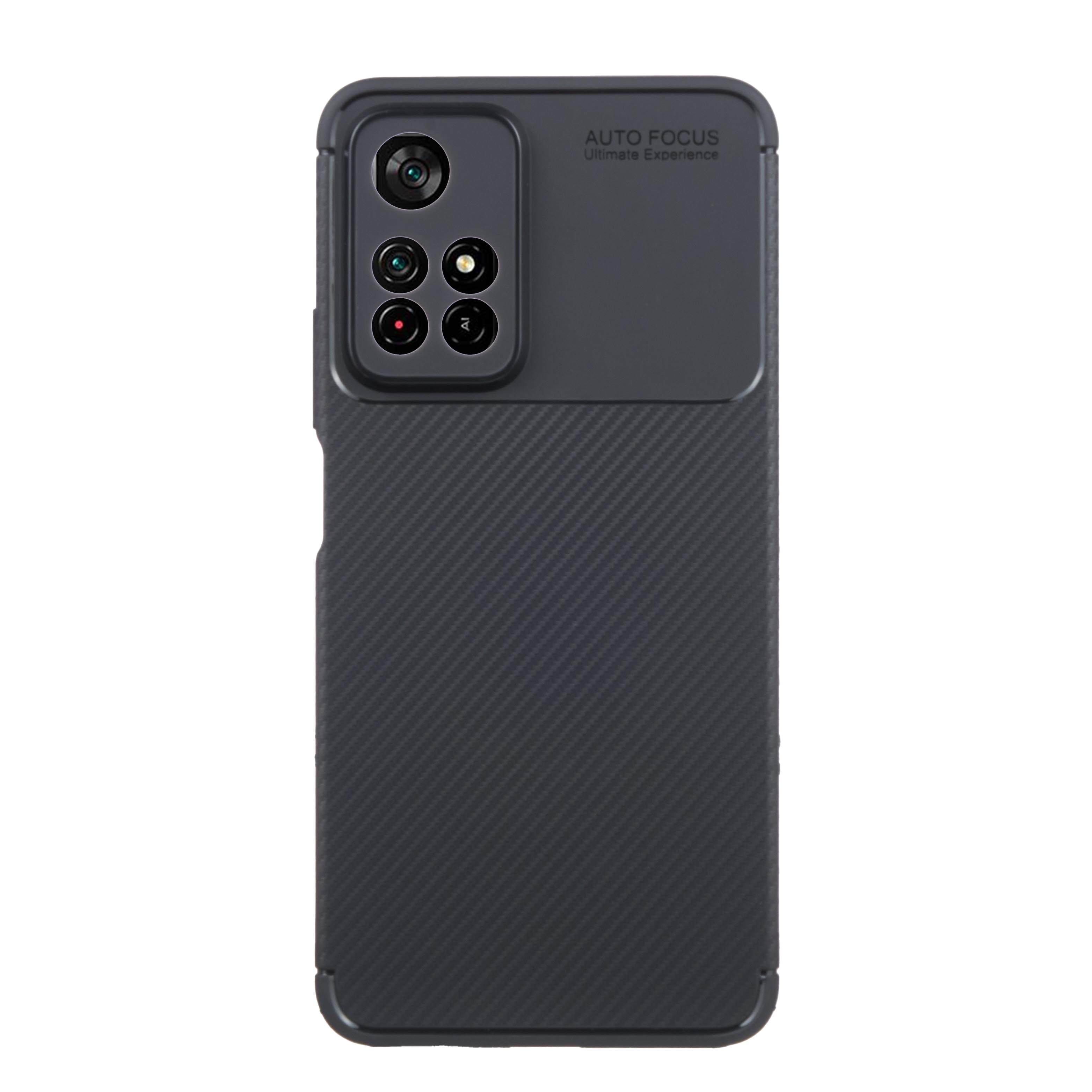 Tpu carbon new for redmi note 11t 5g/poco m4 pro 5g/redmi note 11 china (black)