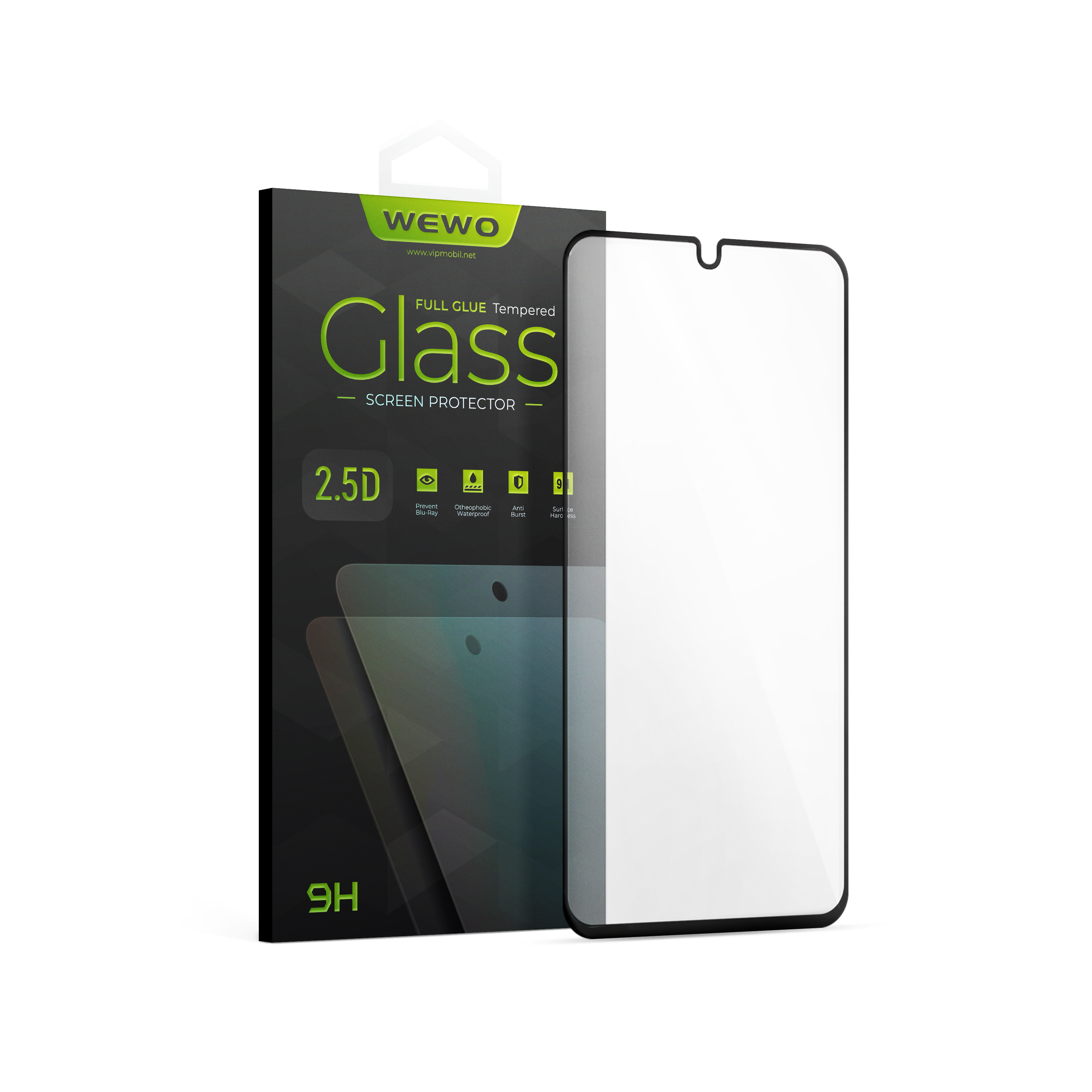 Nalepnica Display-a Glass 2.5D FULL GLUE for SM-A175F (Galaxy A17) black