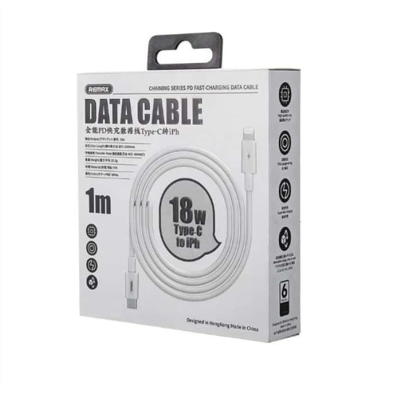 Usb data cable remax rc-175i pd fastcharge type-c na iphone beli 1m