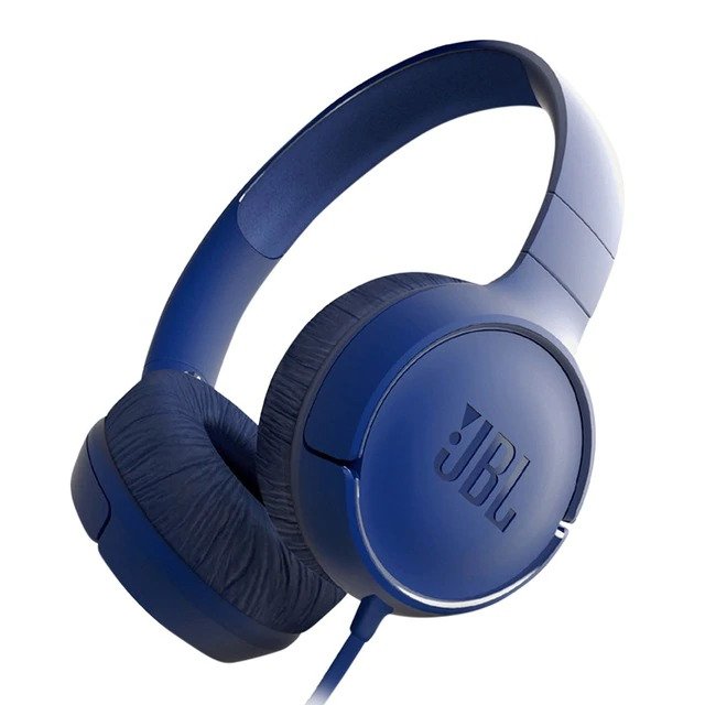 Slušalice JBL TUNE 500 BLUE (On-ear slušalice, mikrofon, univerzalne kontrole, 3.5mm, plave)
