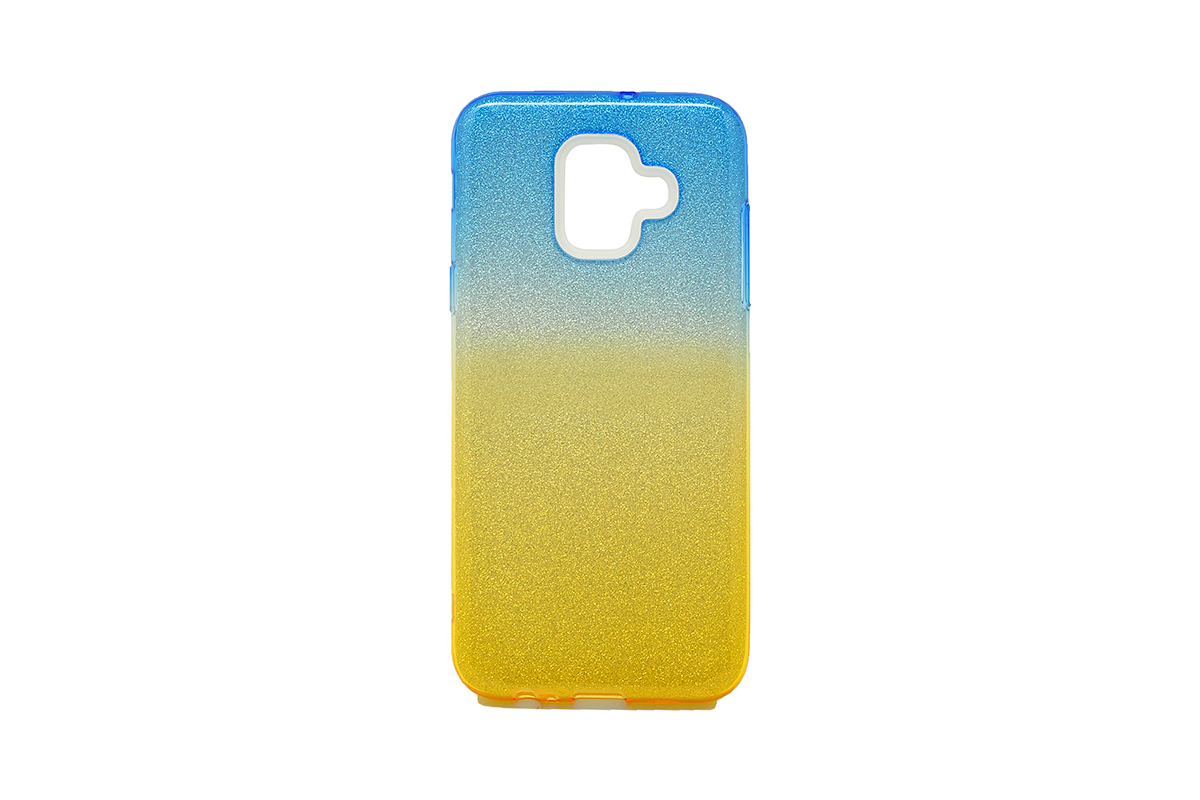 Tpu double shine for sm-a600f (galaxy a6 2018) blue/yellow
