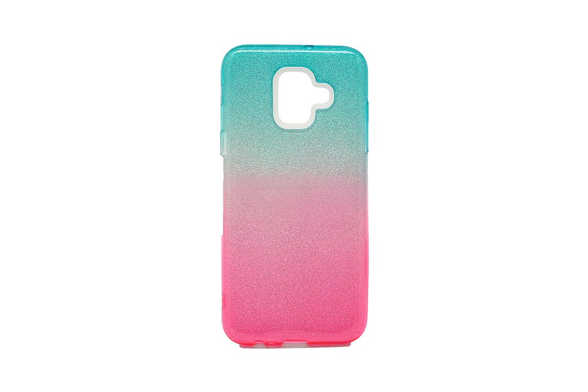Tpu double shine for sm-a600f (galaxy a6 2018) green/pink