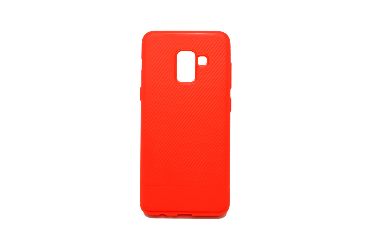 Tpu carbon for sm-a530f (galaxy a8 2018) red