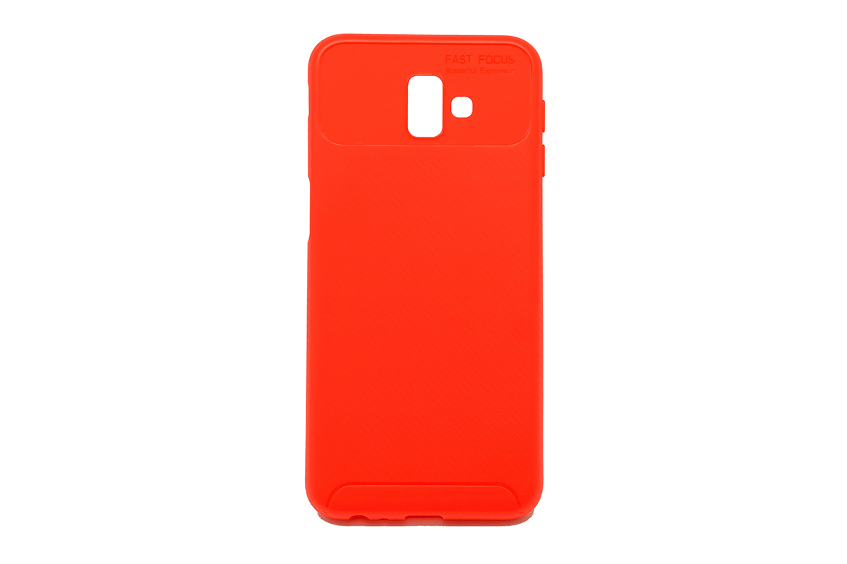 Tpu carbon for sm-j610f (galaxy j6 plus 2018) red