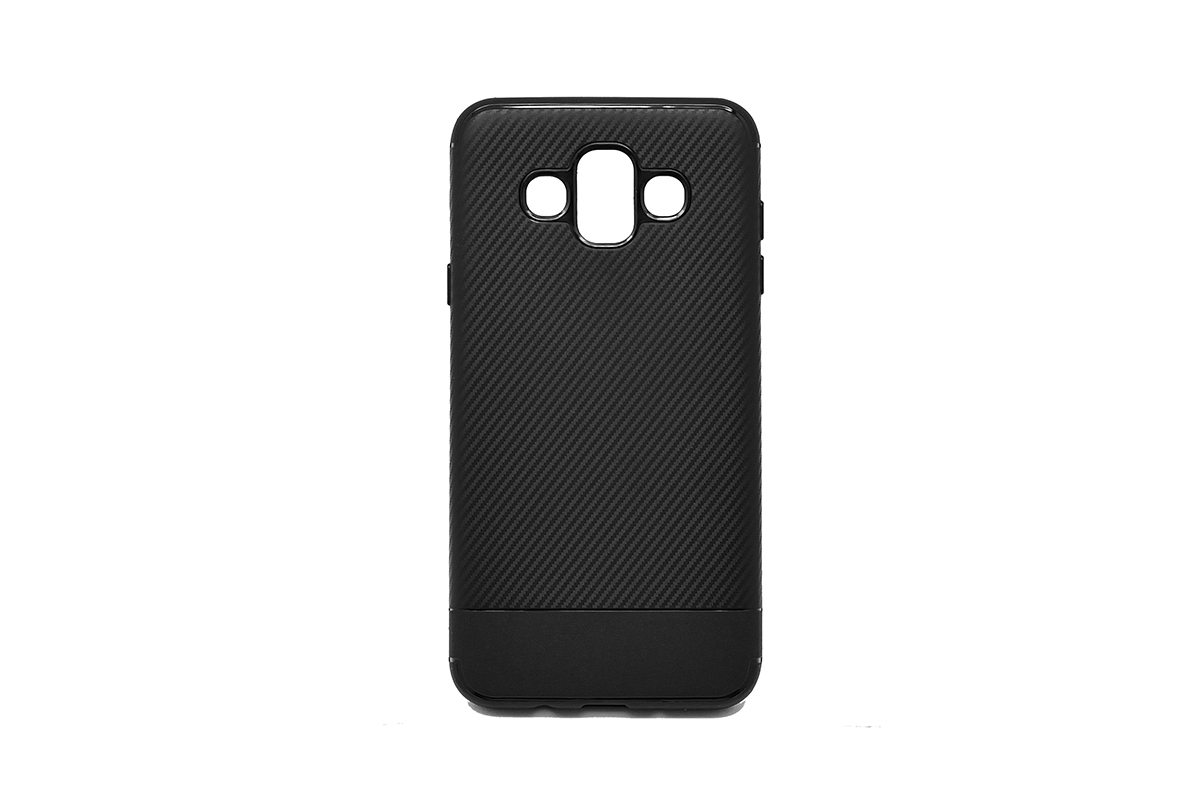 Tpu carbon for sm-j720f (galaxy j7 duo) black