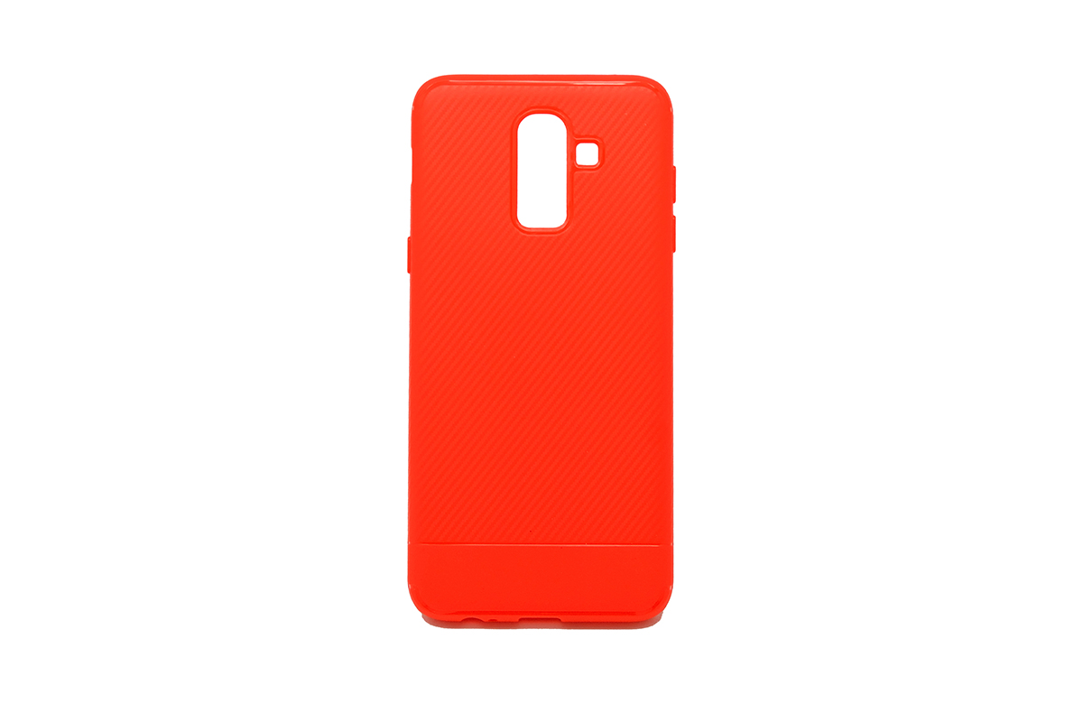 Tpu carbon for sm-j810f (galaxy j8 2018) red