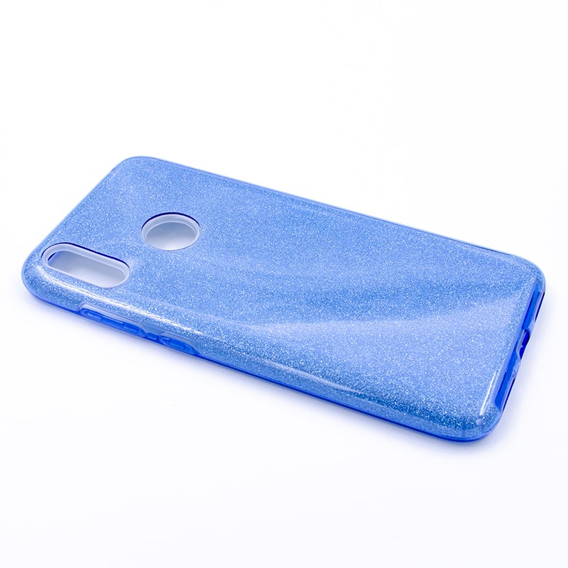 Tpu sparkly shine y7 prime (2019)/y7 2019/y7 pro (2019) blue