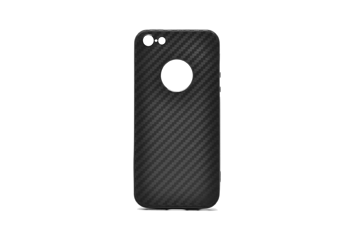 Tpu carbon 0,3mm za iphone 5/5s/se (black)