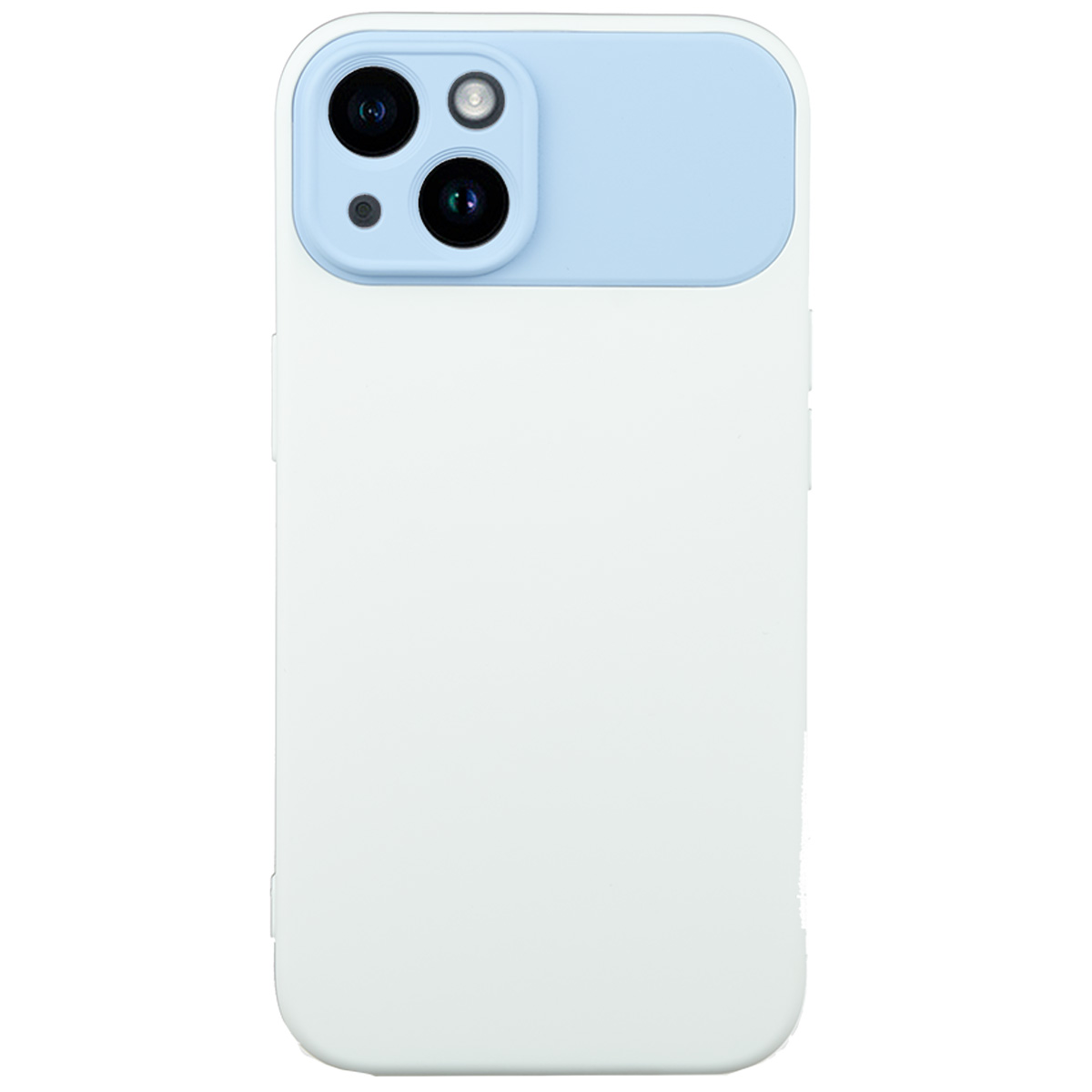 Tpu matte duo for iphone 14 (6.1") belo-plava