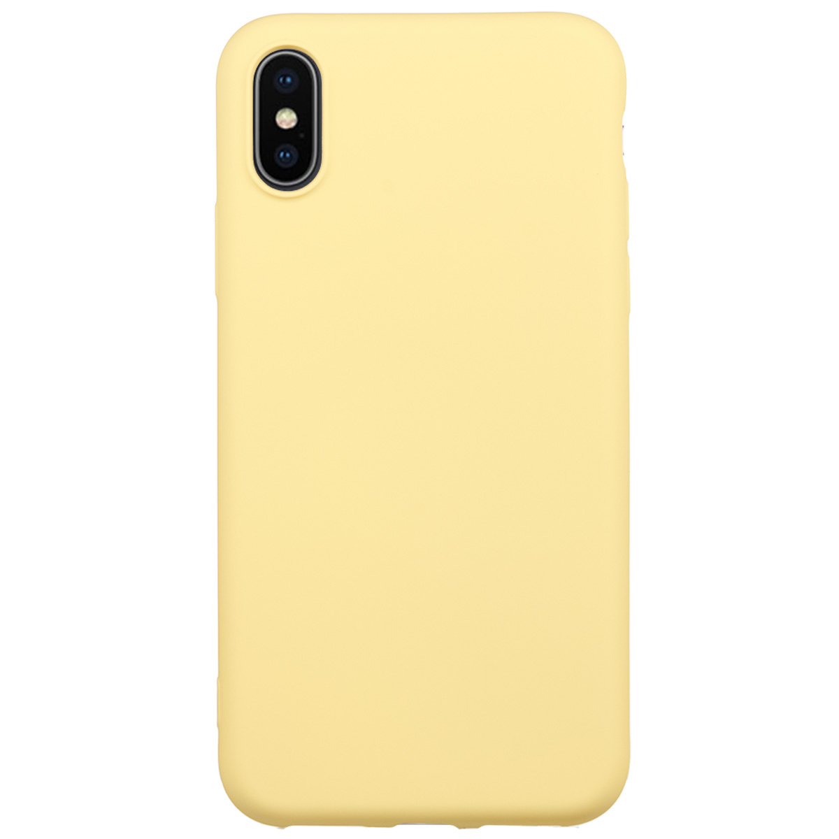 Tpu matte  for iphone x/xs (5.8") žuta