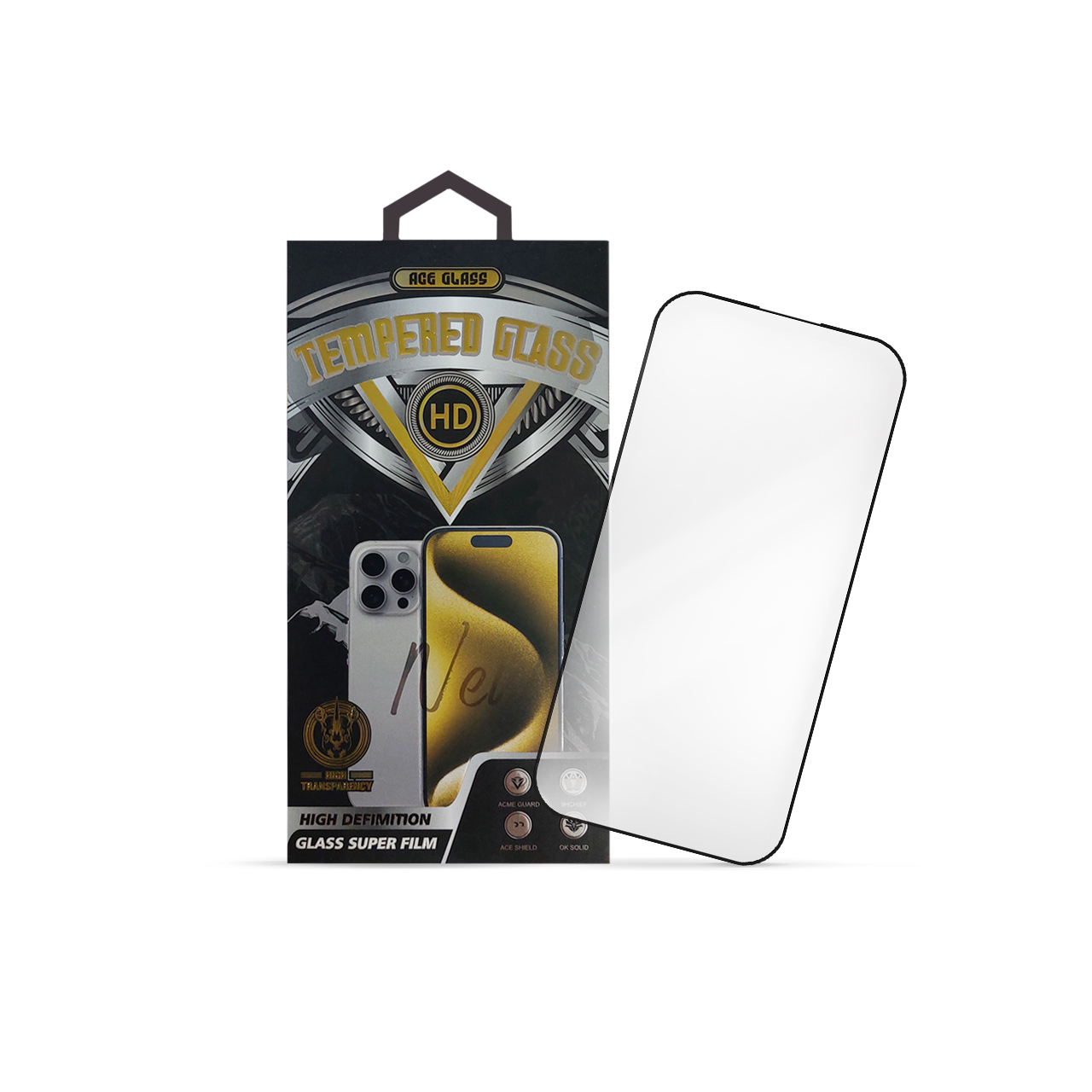 Nalepnica display-a glass 5d full glue za iphone 17 (6.3") black