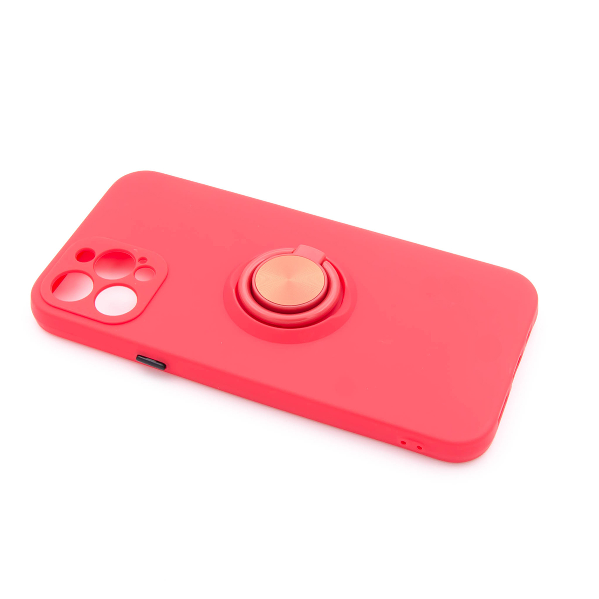 Tpu matte ring  for iphone 12/12 pro (6.1") crvena