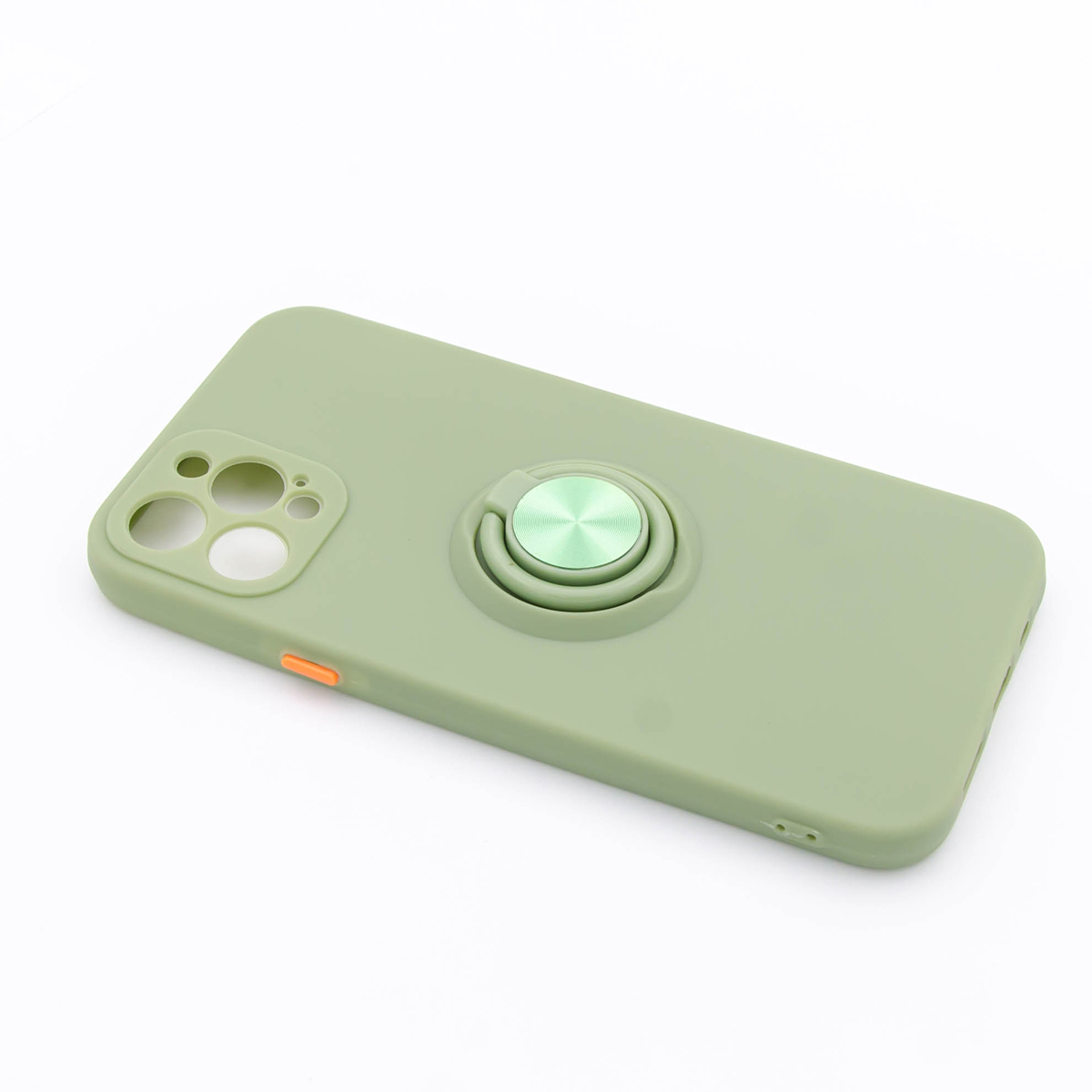 Tpu matte ring  for iphone 12/12 pro (6.1") zelena