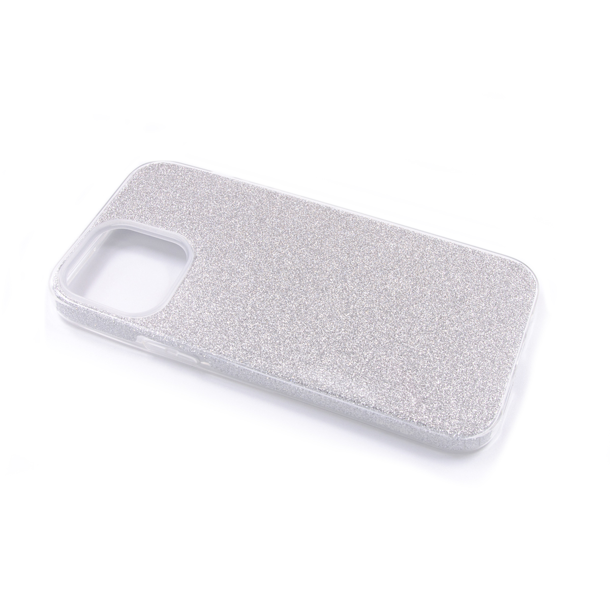 Tpu sparkly shine for iphone 13 pro max (6.7") silver