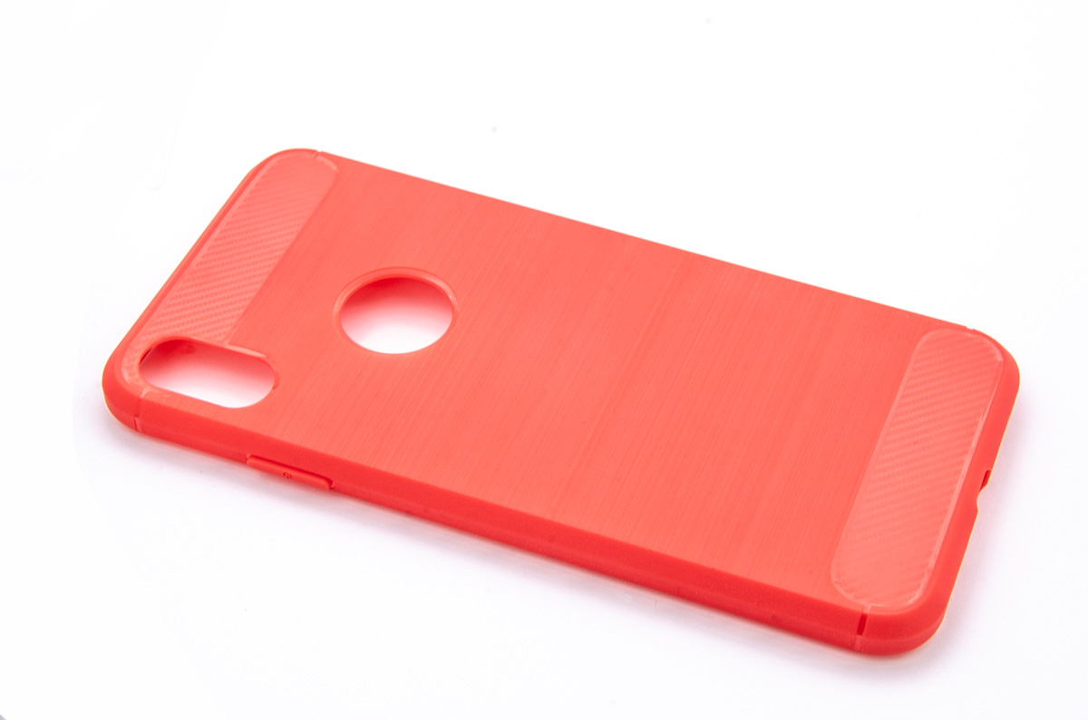 Tpu brushed za iphone xs max 6.5" (red)