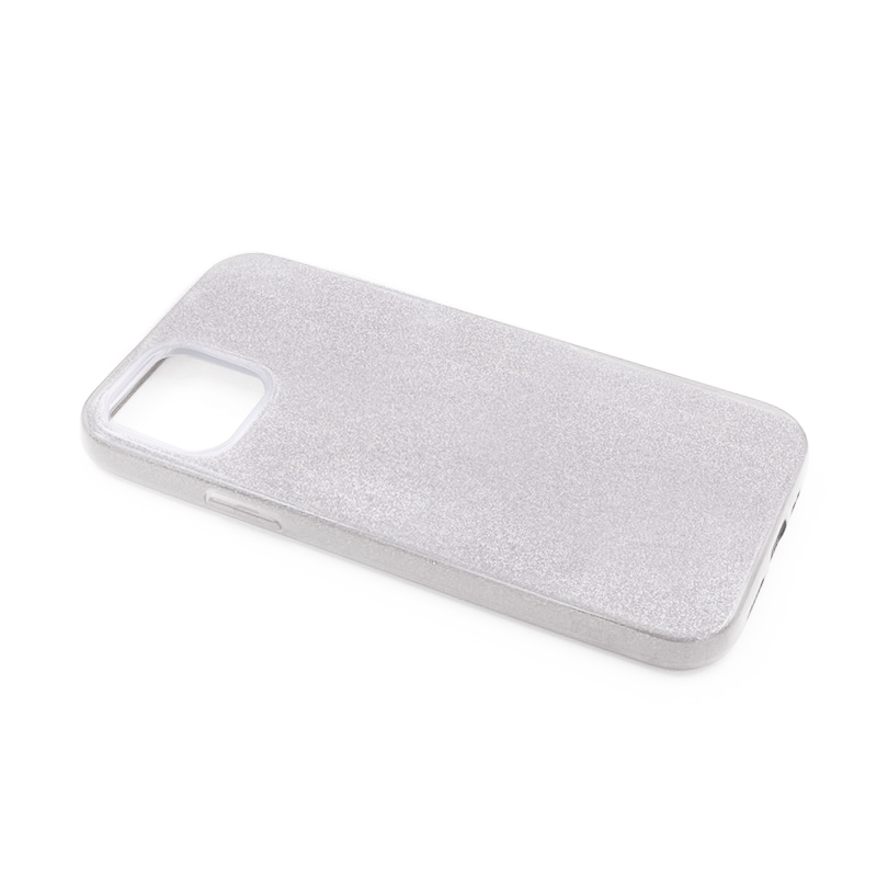 Tpu sparkly shine for iphone 12/12 pro (6.1") silver