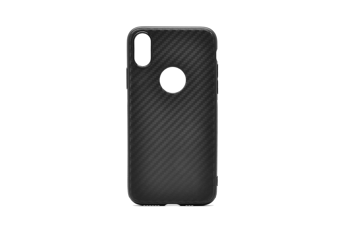 Tpu carbon 0,3mm za iphone x/xs 5.8" (black)