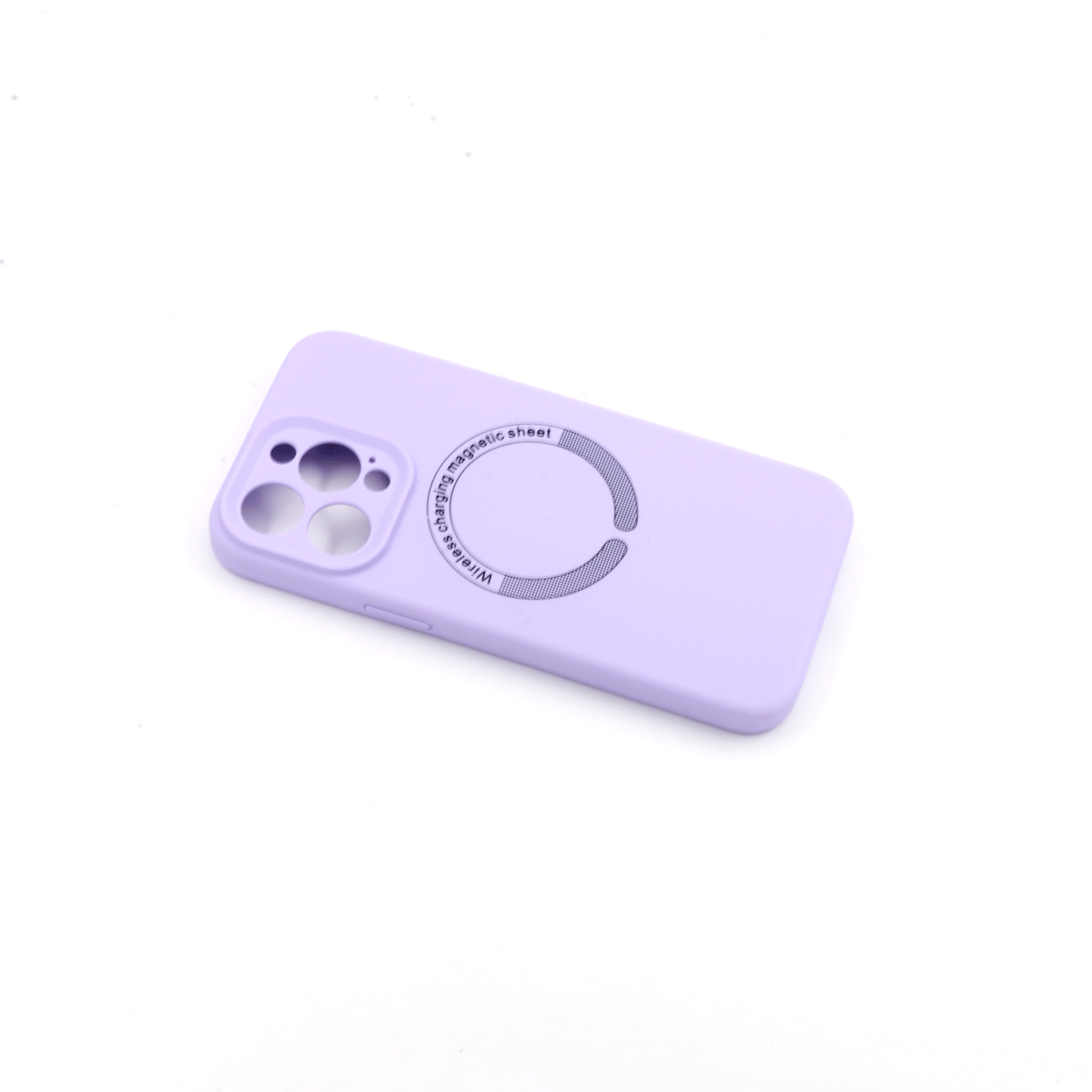 Tpu matte magsafe for iphone 15 pro max (6.7") ljubičasta