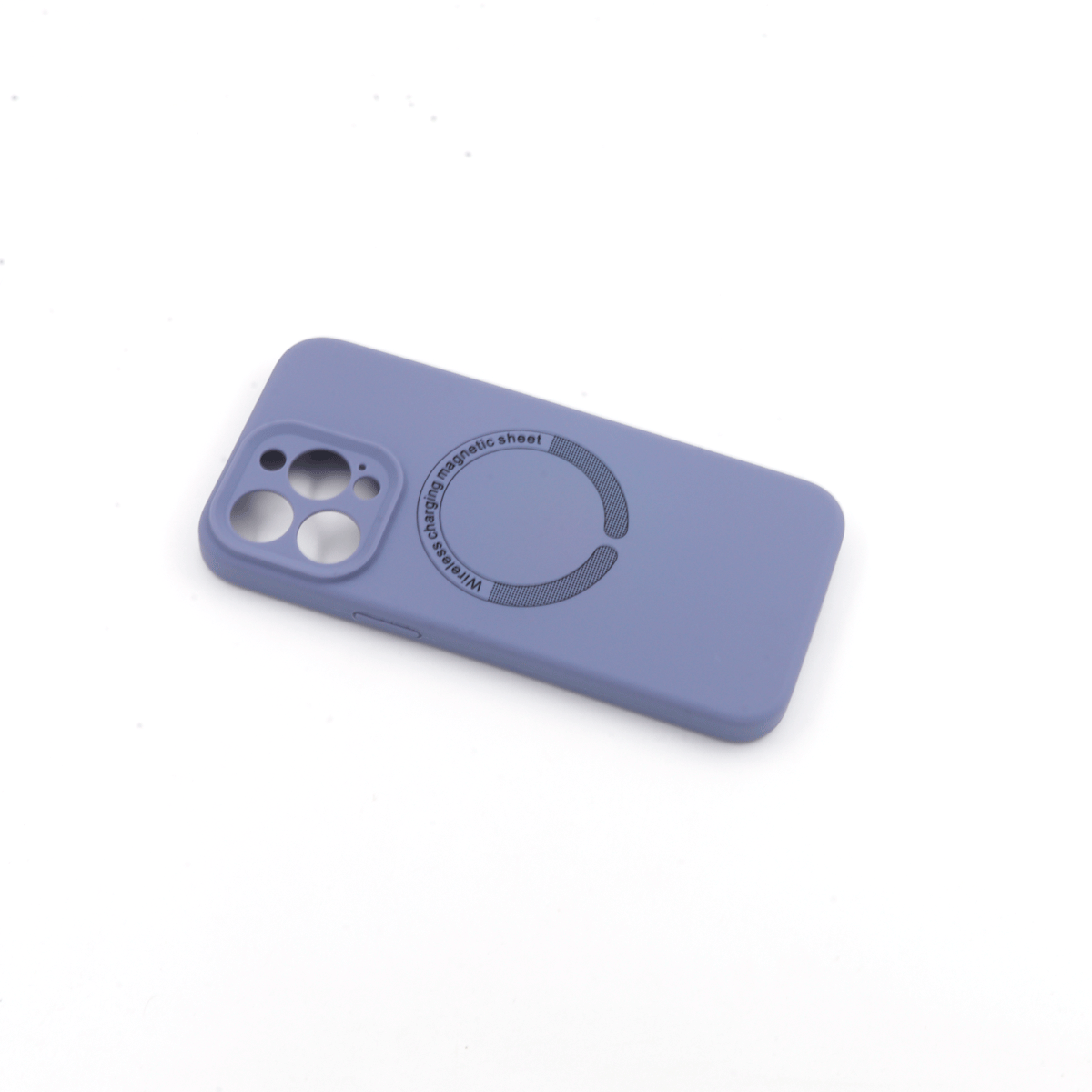 Tpu matte magsafe for iphone 15 pro max (6.7") plava
