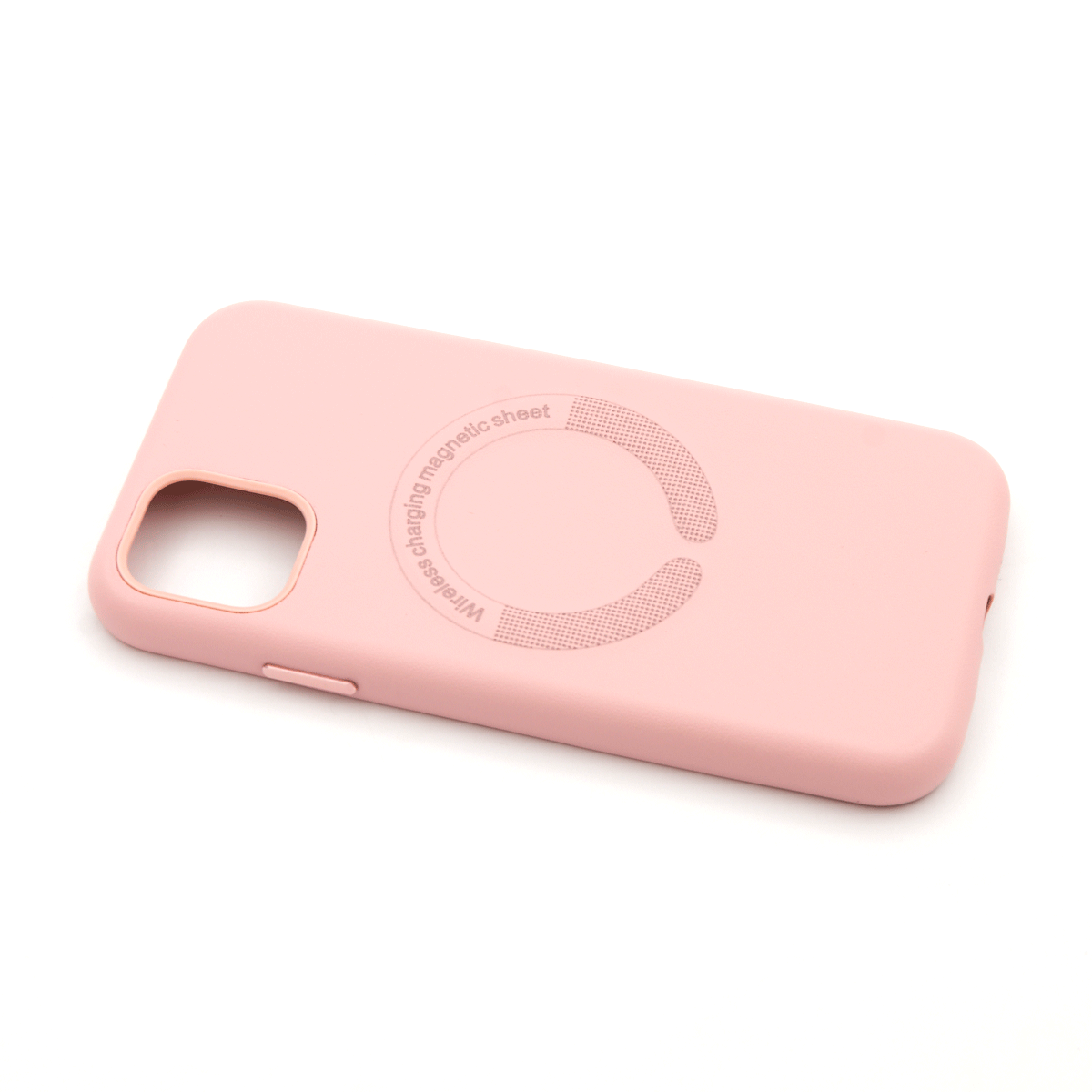 Tpu color skin magsafe for iphone 11 (6.1") roza