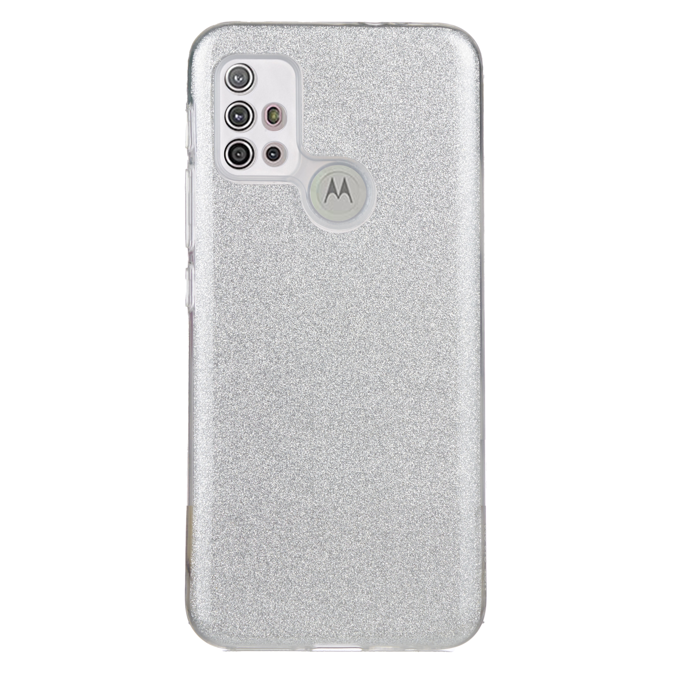 Tpu sparkly shine moto g10/g30/g20 (silver)