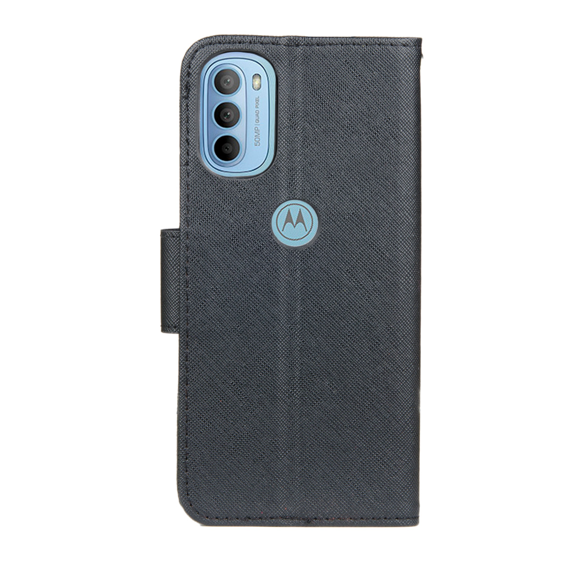 Mercury flip case za moto g31 (crna)