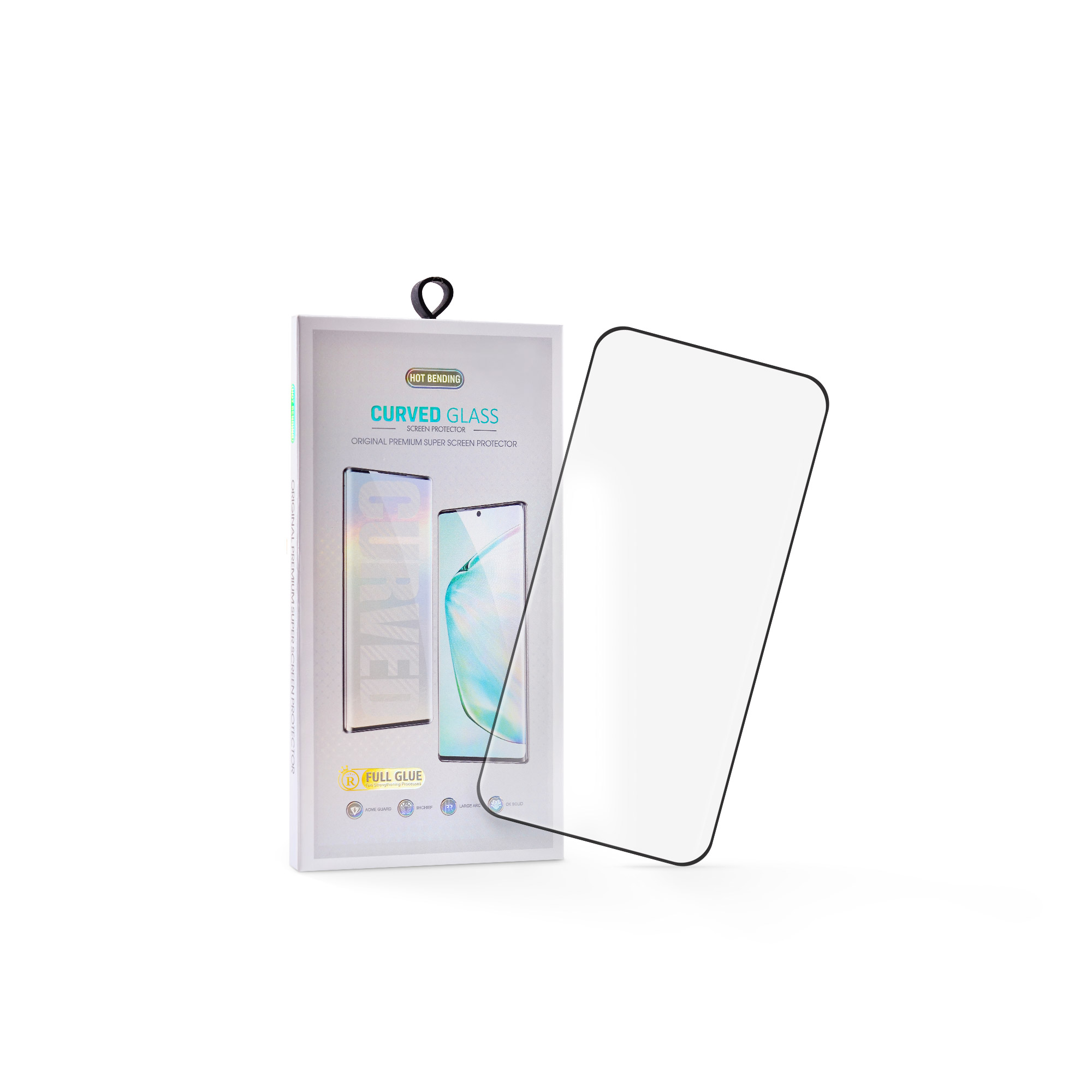 Nalepnica display-a glass 5d full glue redmi note 14 pro 4g (black)