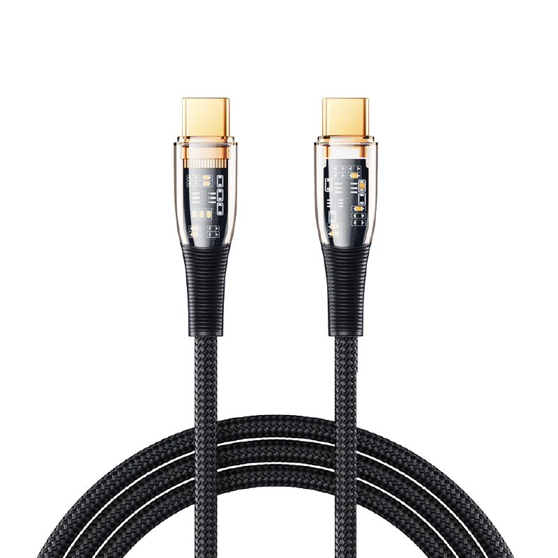 USB Data Cable REMAX RC-C062 EXPLORE PD 100W FAST CHARGE Type-c na Type-C crni 1m