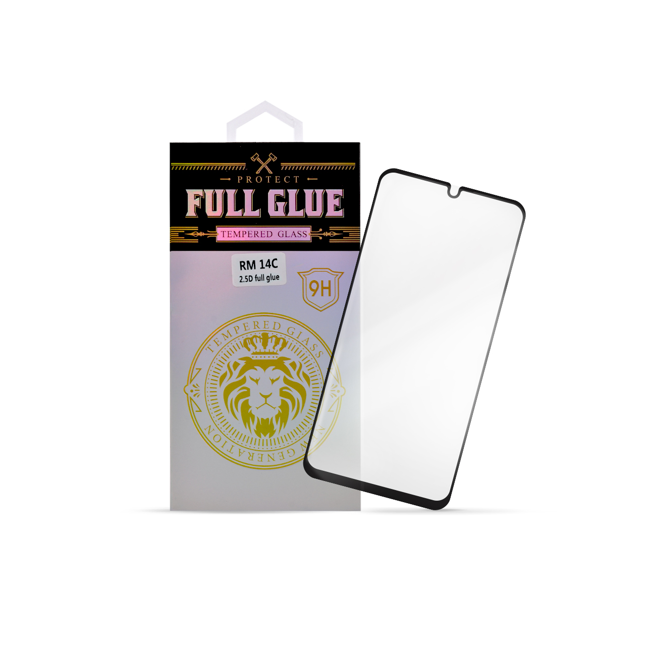 Nalepnica display-a glass 2.5d full glue redmi 14c 4g/redmi a4 5g (black)