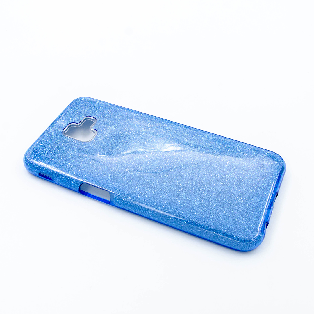 Tpu sparkly shine for sm-j610f (galaxy j6 plus 2018) blue