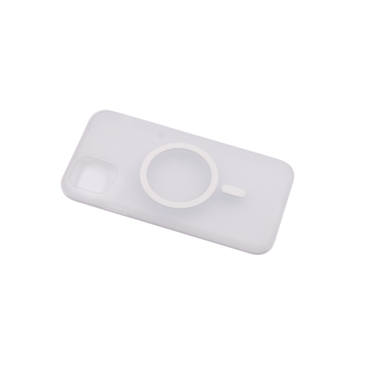 Tpu silhouette magsafe  for iphone 11 (6.1") bela