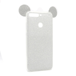 TPU Sparkly MOUSE Y6 2018/Honor 7A (srebrna)