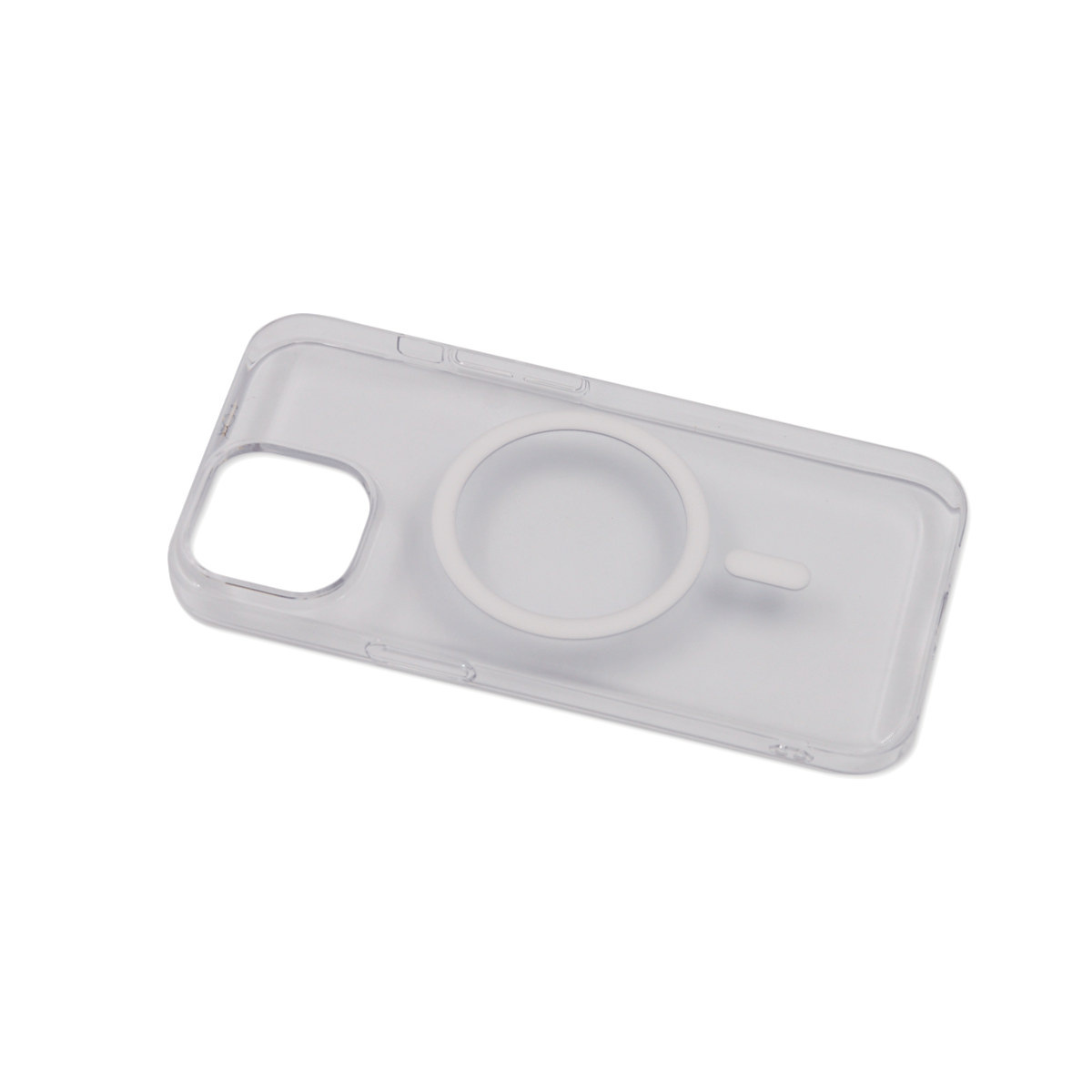 Tpu silhouette magsafe  for iphone 15 (6.1") bela