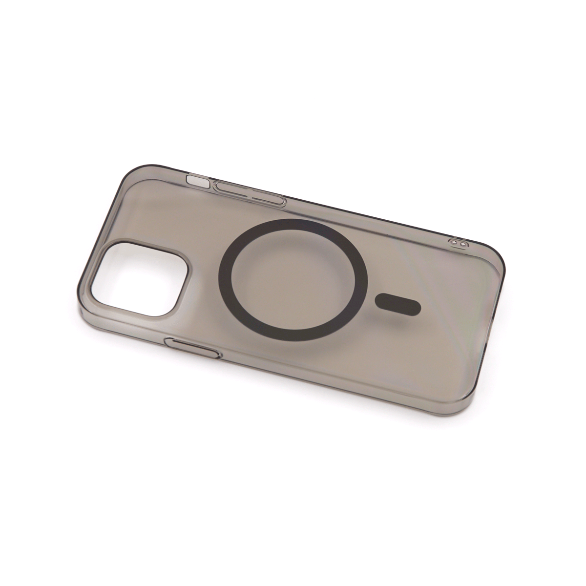 Tpu silhouette magsafe  for iphone 12/12 pro (6.1") crna