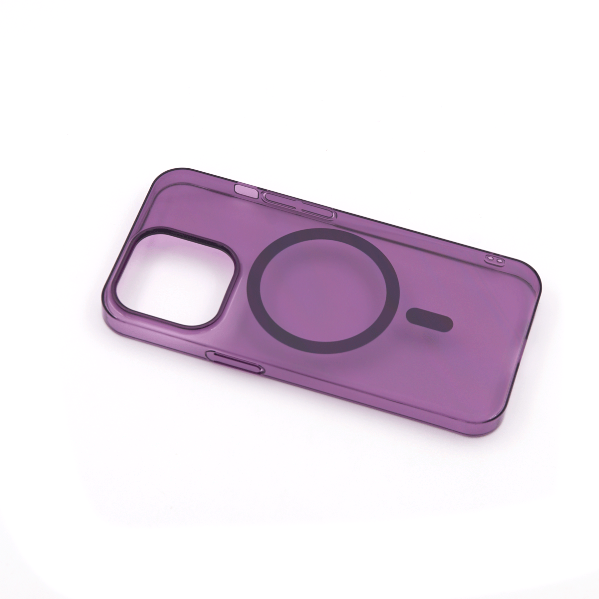 Tpu silhouette magsafe  for iphone 13 pro (6.1") ljubičasta