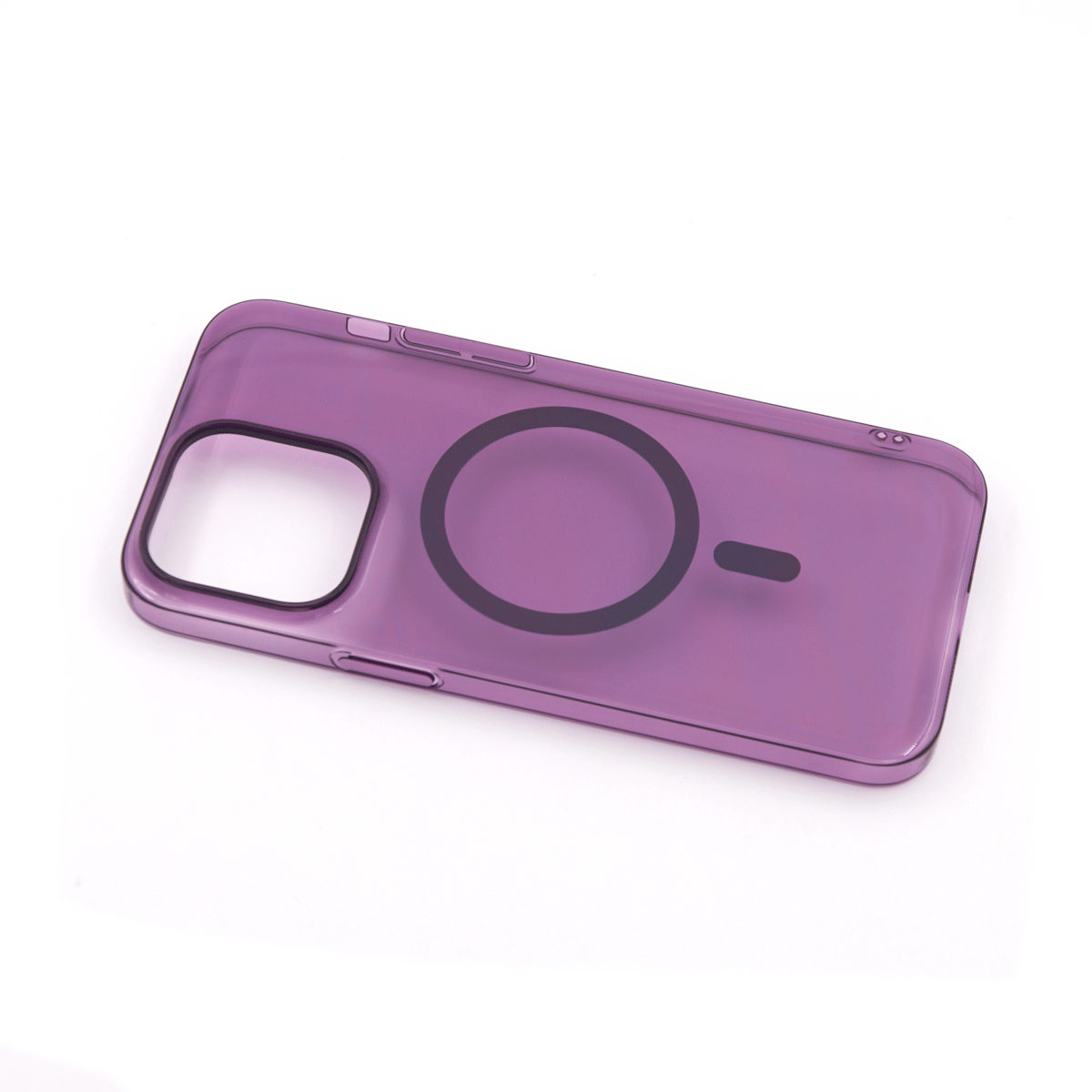 Tpu silhouette magsafe  for iphone 14 pro max (6.7") ljubičasta
