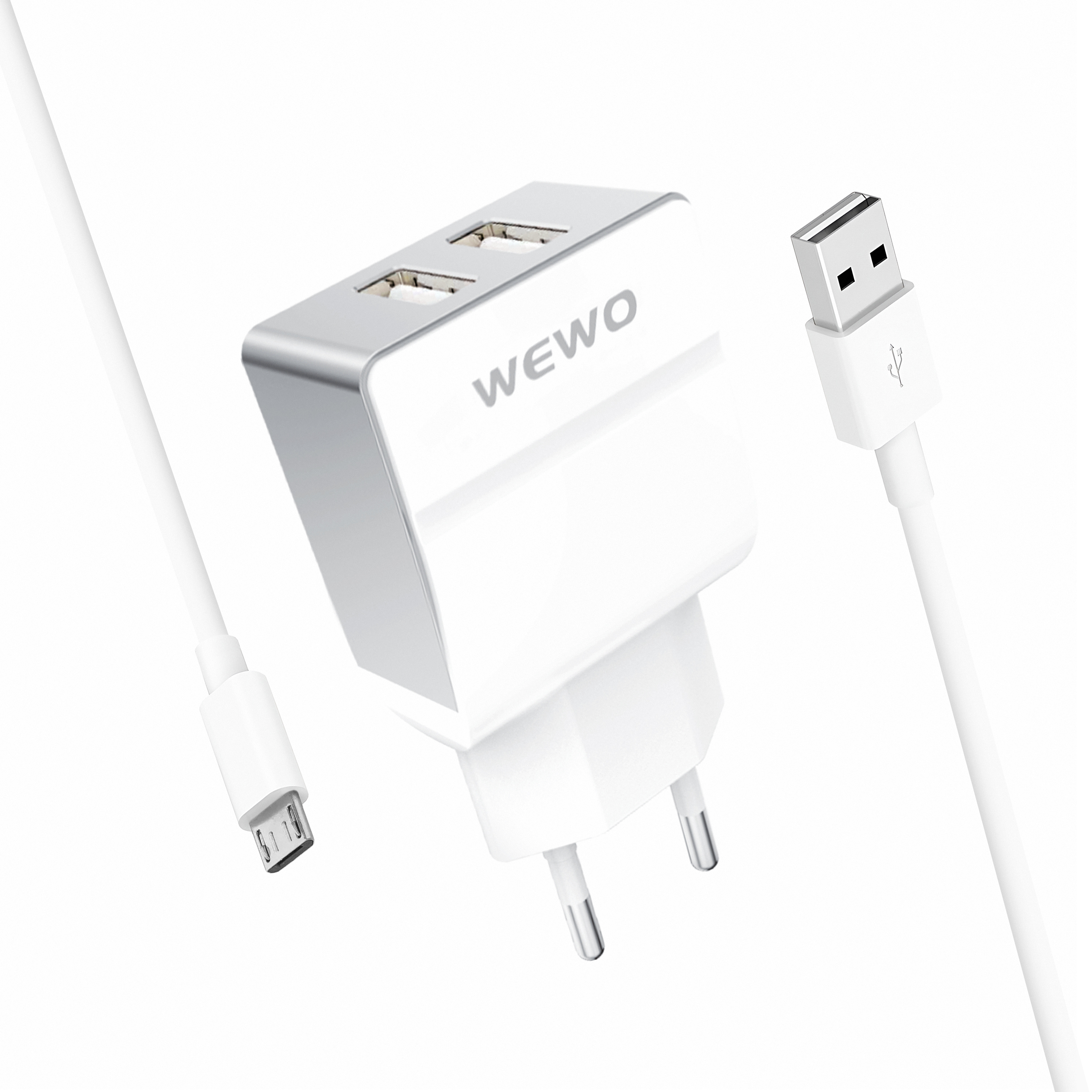 Wewo w-004 punjač 2xusb 2.4a + micro usb cable