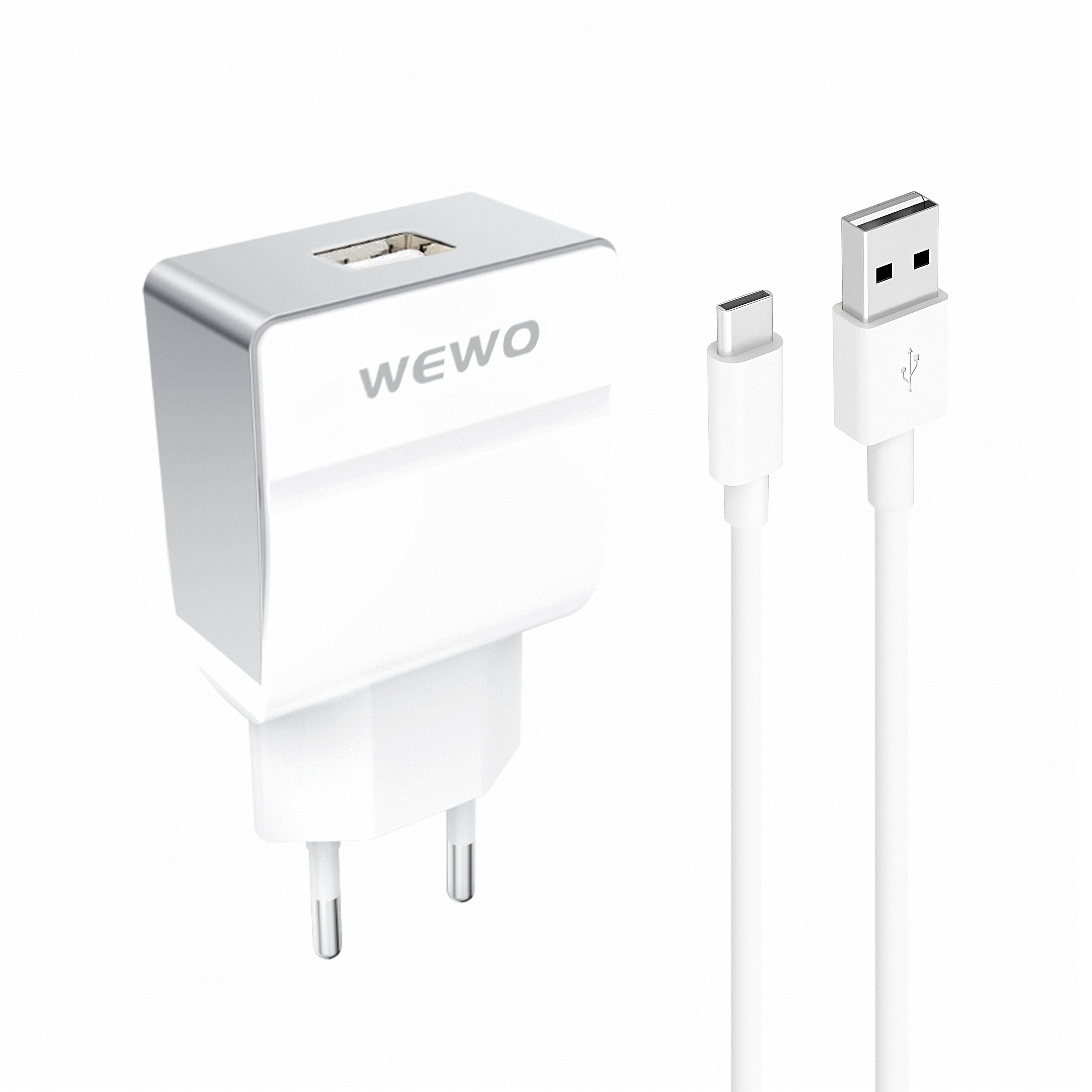 Wewo w-004 punjač usb 1a + type-c usb cable