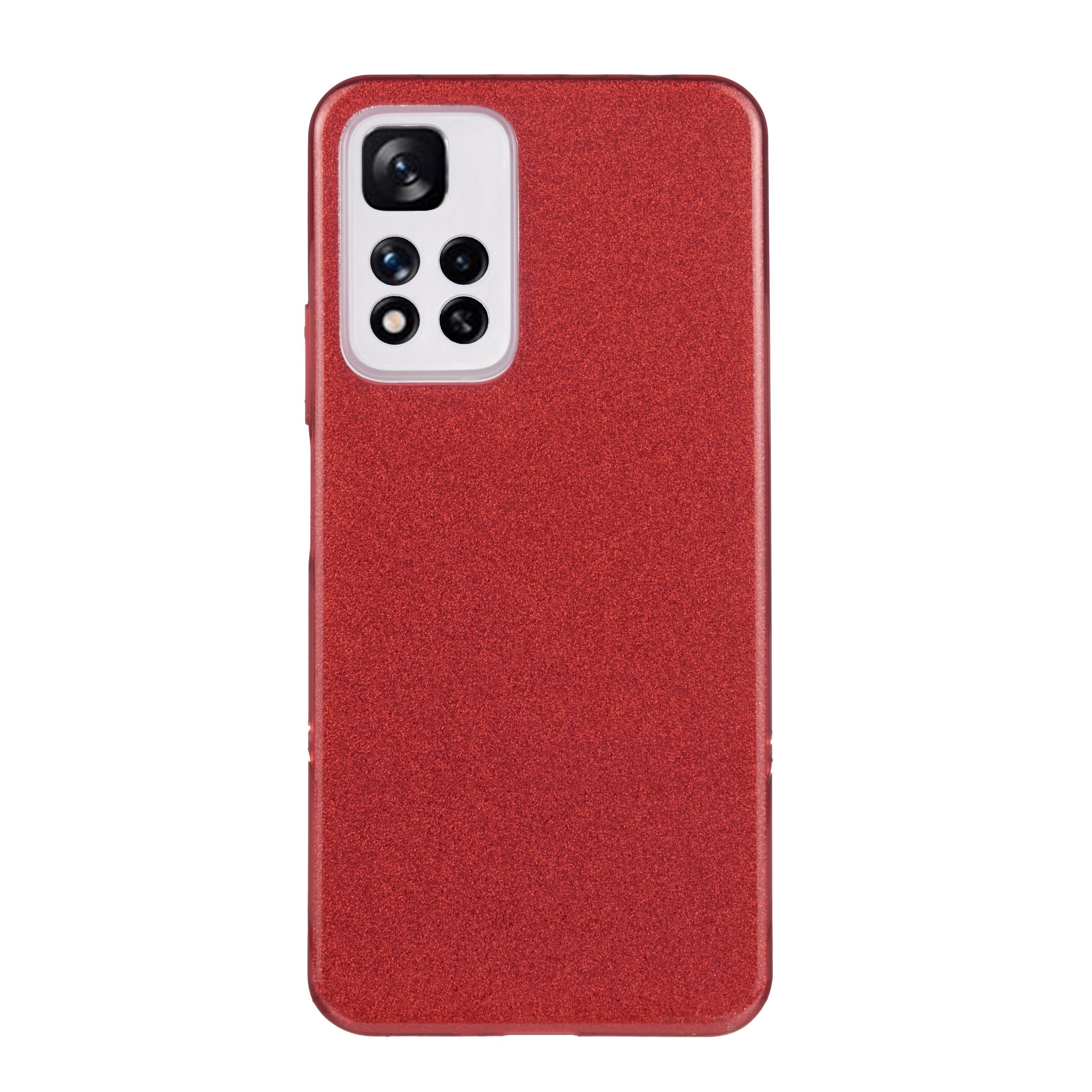 Tpu sparkly shine redmi note 11 pro (china)/11 pro plus/poco x4 nfc (red)