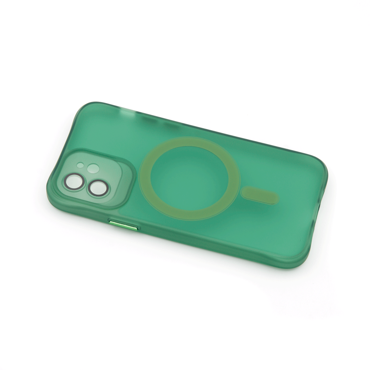 Tpu trans-color magsafe for iphone 12 (6.1") zelena